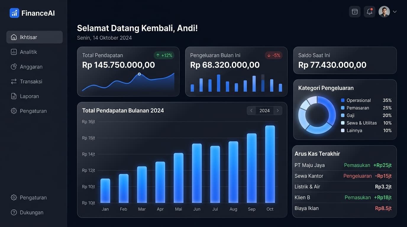 Dashboard Keuangan AI